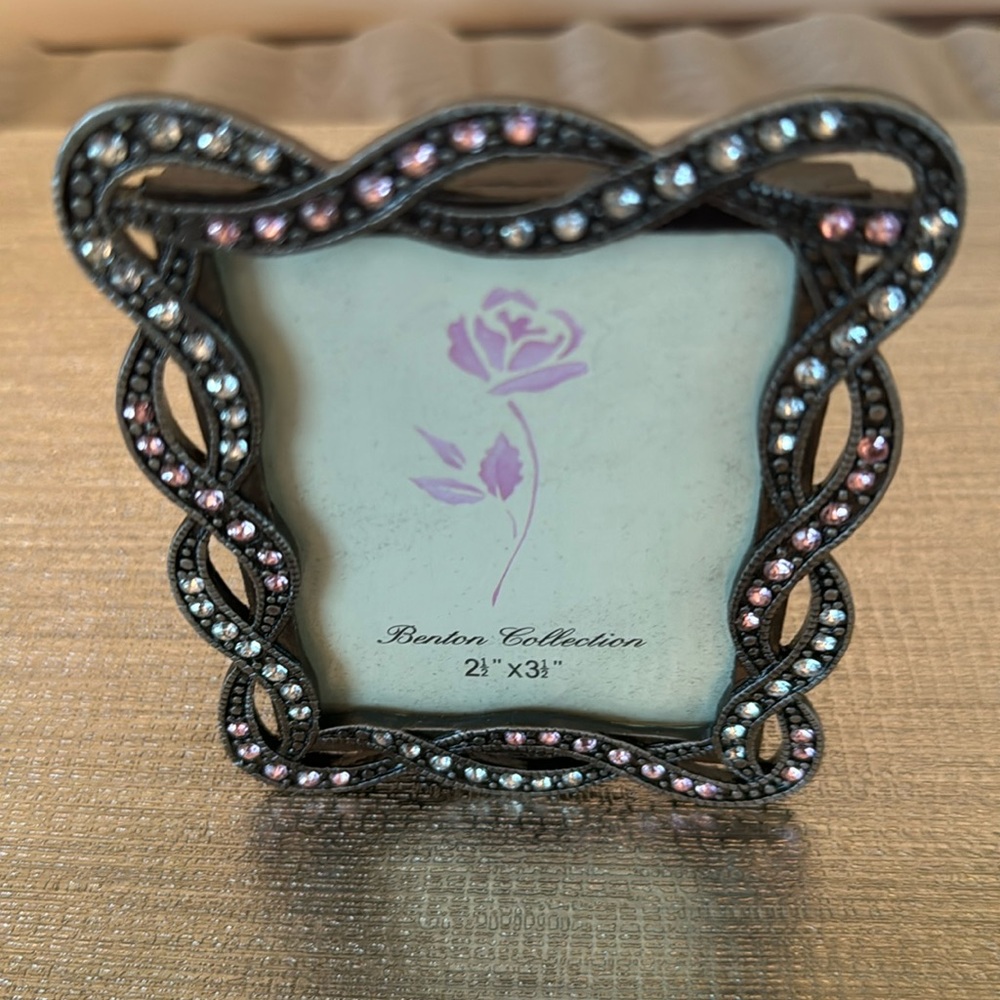 Benton Collection Jeweled Braided Design Picture Frame
